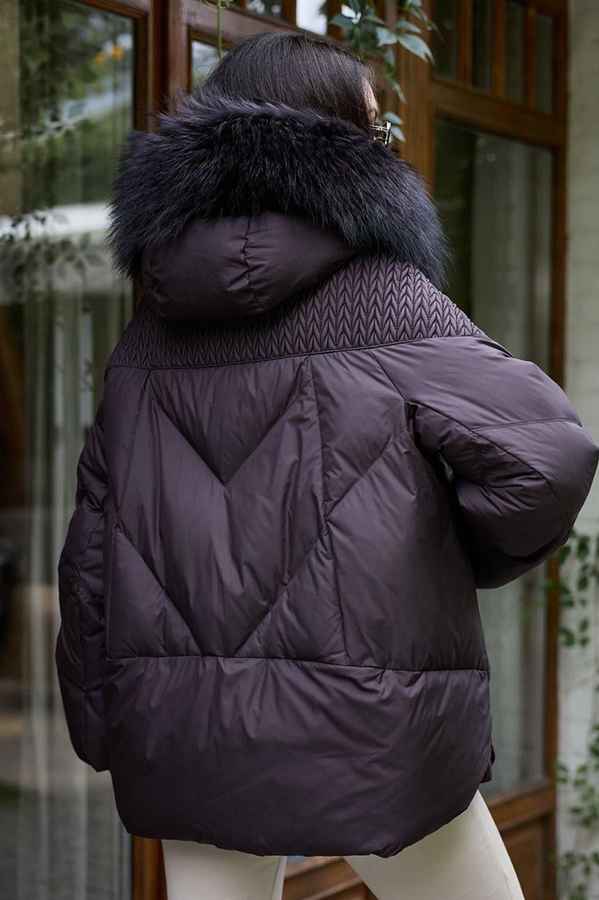 Недорогая короткая куртка с мехом зима 2025-2026