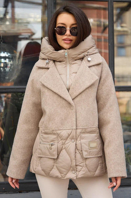 Модный женский пуховик Pang million драповый