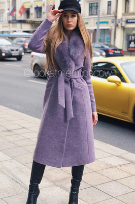 Женское пальто расклешенное от талии