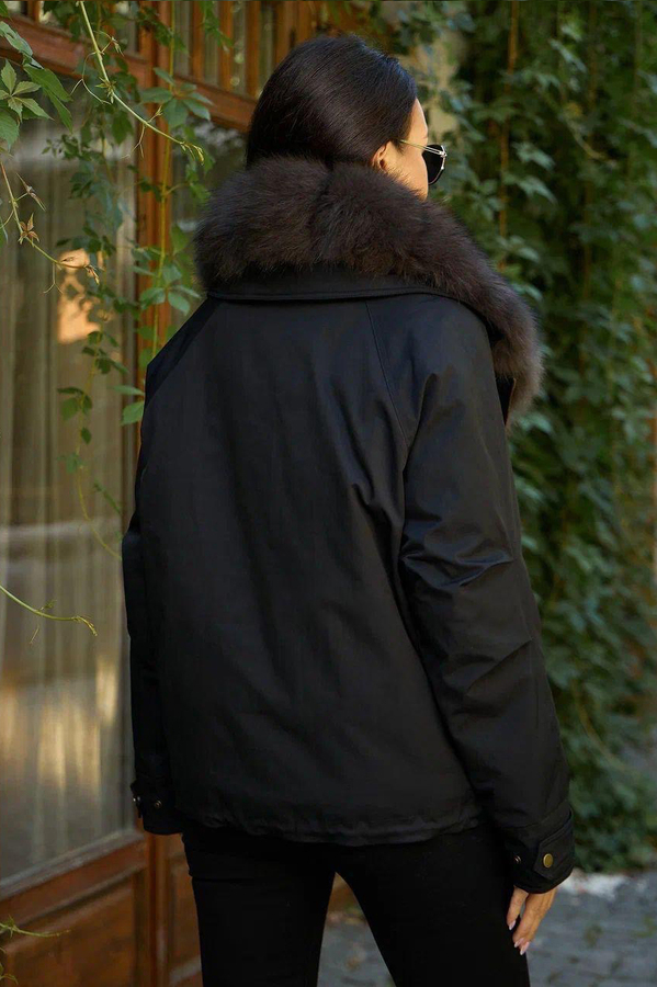 Женский пуховик 2025-2026 черный