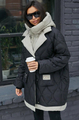 Длинный пуховик женский 2026 Bogerner черный