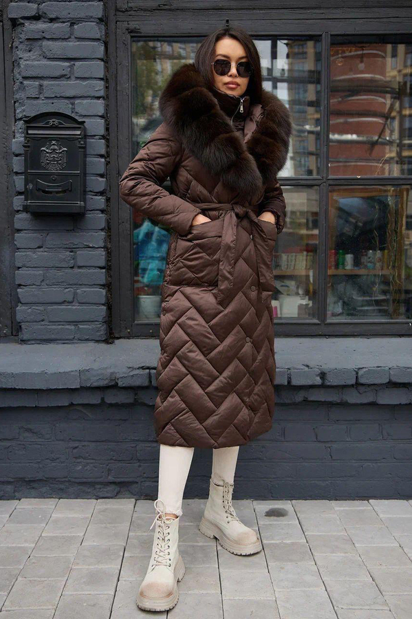 Брендовый пуховик пальто Vivilona с капюшоном