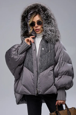 Куртка с мехом на пуху