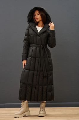 Модный пуховик 2025-2026 черный