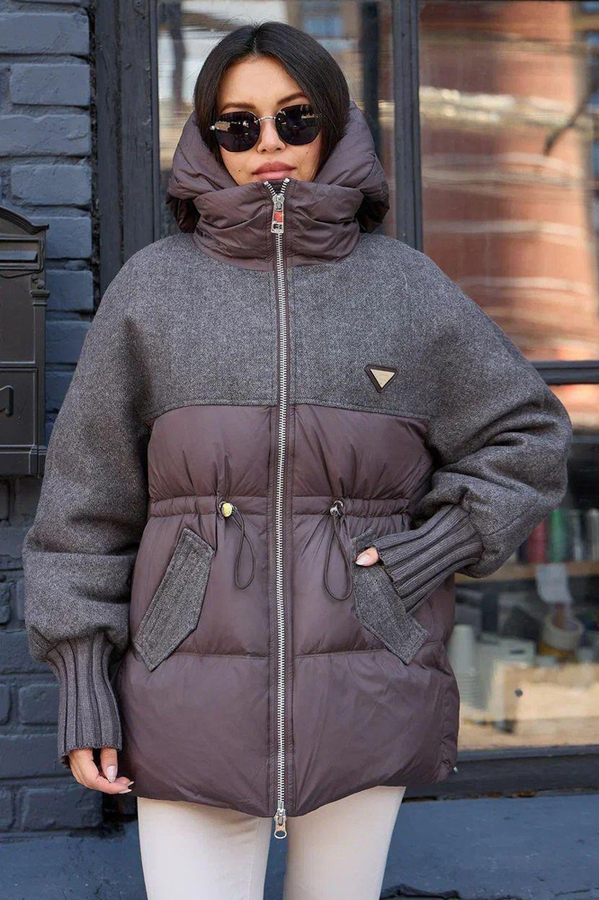 Молодежный пуховик женский Pang million