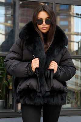 Женский пуховик vivilona фасон оверсайз