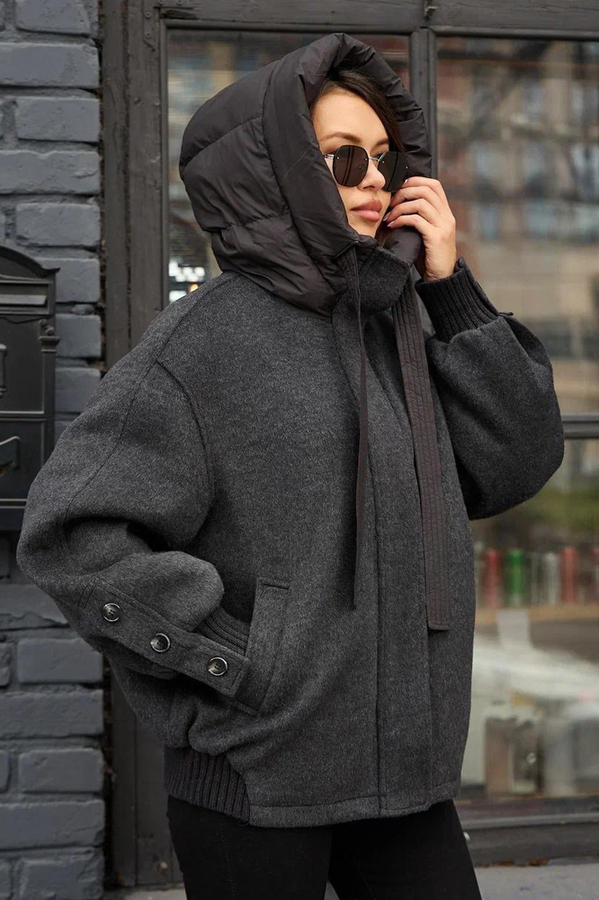 Женский зимний пуховик Pang million короткий драповый